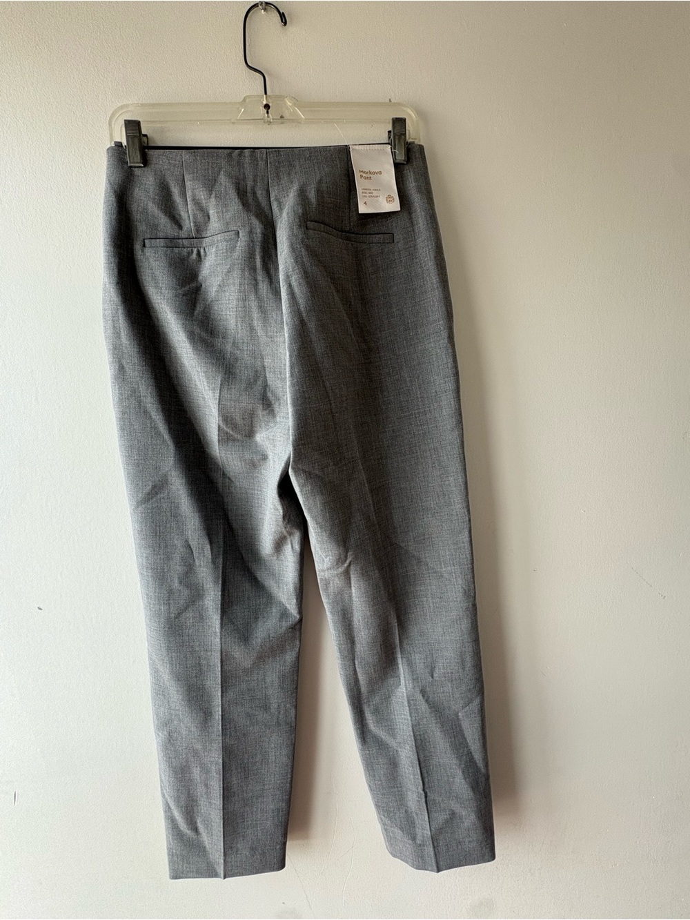 Aritzia Babaton Markova Pant Grey Melange Regular Size 4 business casual - Picture 5 of 15